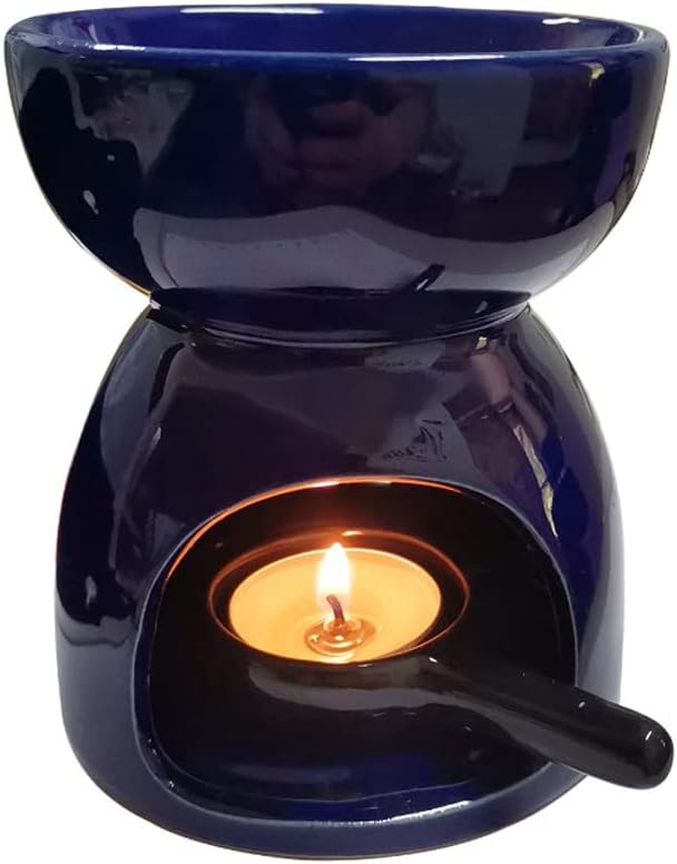 4Pcs Ceramic Candle Spoon Tray Holder Tealight Warmer