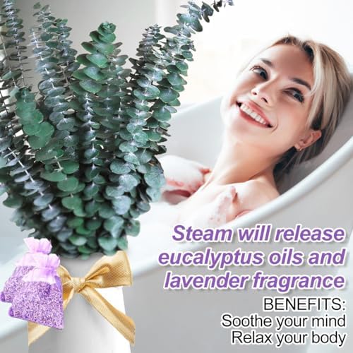 35 Pcs Dried Eucalyptus Lavender Sachets Set