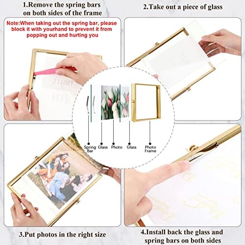 Hoteam 12 Pack 4x4 Inch Floating Frame Photo Collection