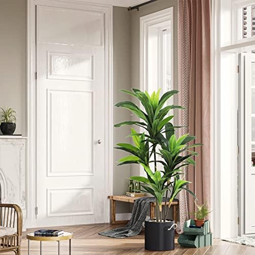 VIAGDO 4ft Artificial Dracaena Silk Plant Faux Tree for Home Decor
