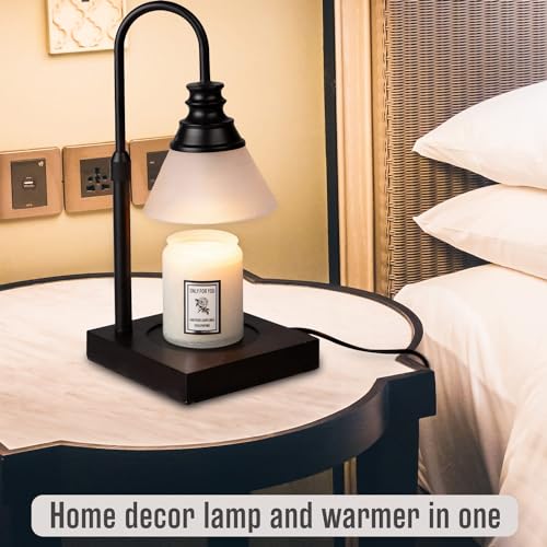 VISUAL DIGESTION Candle Warmer Lamp for Large Jar Candles - Electric with Timer and Dimmable 3000K