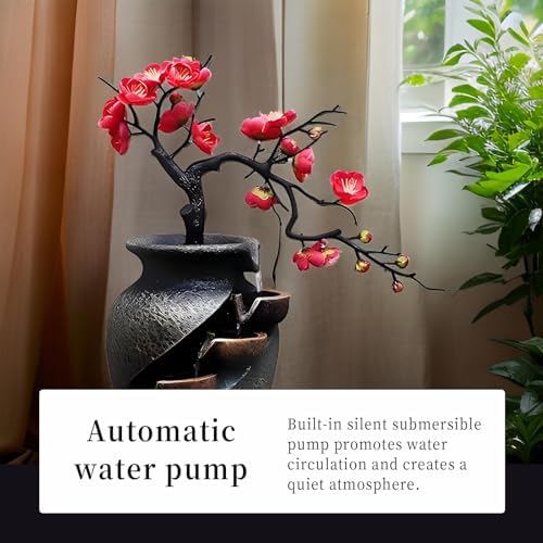 CYLLYKGIFT 10PCS Natural Crystals Indoor Fountain Pot for Home Decor