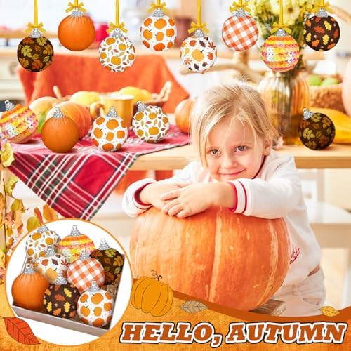 Blosssound 16 Pcs Autumn Tree Hanging Decorations