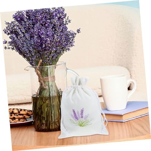 HEALLILY 5pcs Decorative Drawstring Lavender Scented Pouches