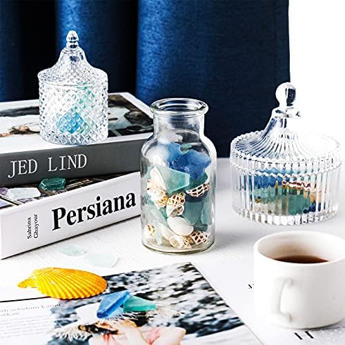 Jetec Sea Glass Vase Filler Decor Blue White Green