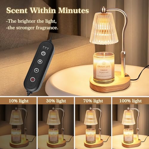 seenlast Candle Warmer Lamp with Timer and Dimmer