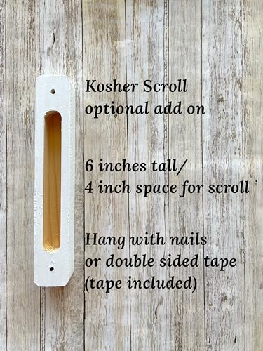 Personalized Mezuzah Case with Kosher Scroll - Handcrafted Jewish Baby Gift