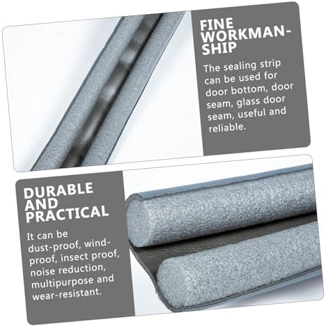 Angoily 3pcs Door Draft Stopper Weather Stripping Seal Noise Blocker for Doors No Glue Installation