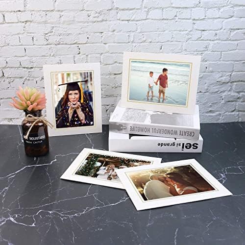 Golden State Art 5X7 Picture Frames with Easel Pack of 50