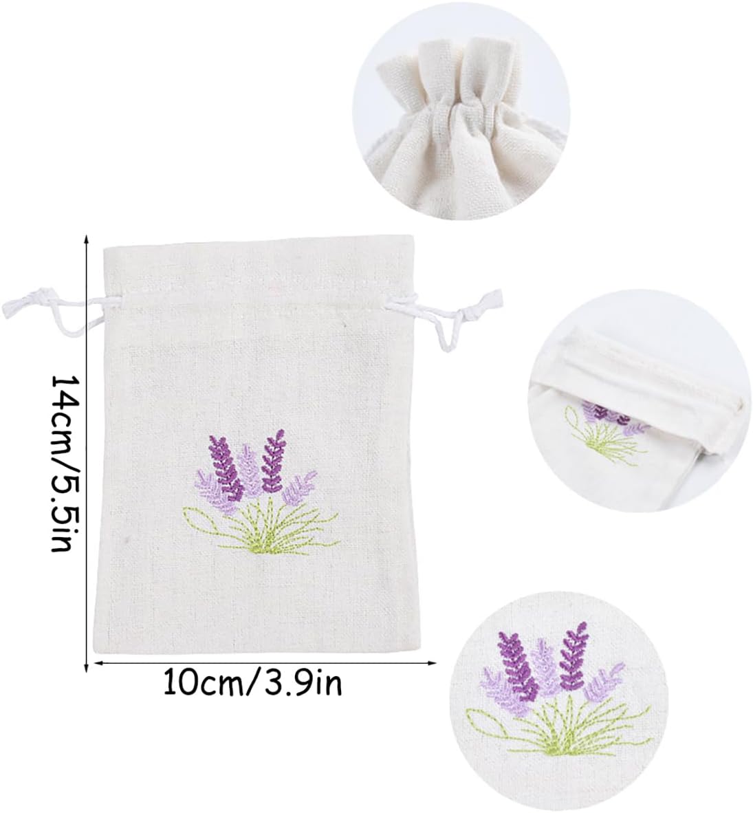 10 Pack Lavender Sachet Bags for Home Decor