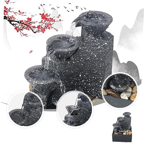 1pc Battery-Powered Waterfall Decor Artificial Fountain for Indoor