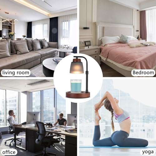 Dimmable Candle Lamp Warmer with Adjustable Height for Jar Candles