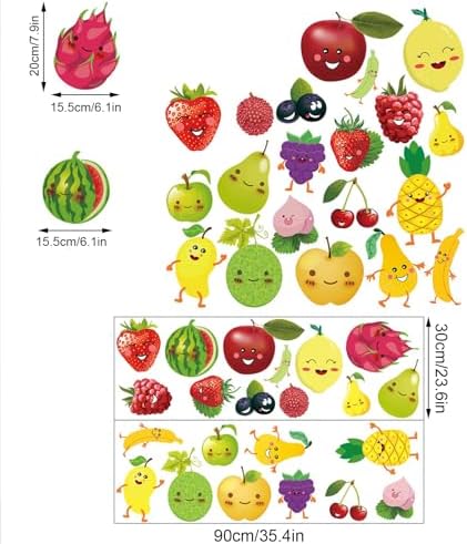 Cartoon Fruit Wall Sticker Kitchen Decor Decals