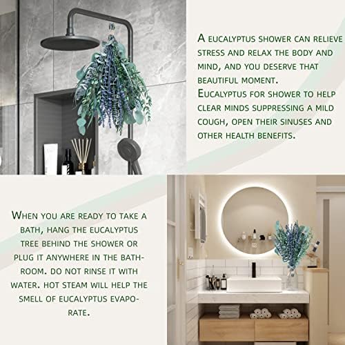 4 Kinds Eucalyptus Lavender Flower Bundle for Shower Decor