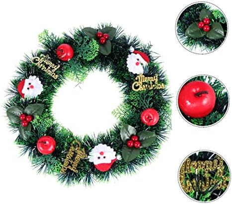 Cabilock Christmas Wreath Door Hanger Garland Snowman Decor for Wall and Party