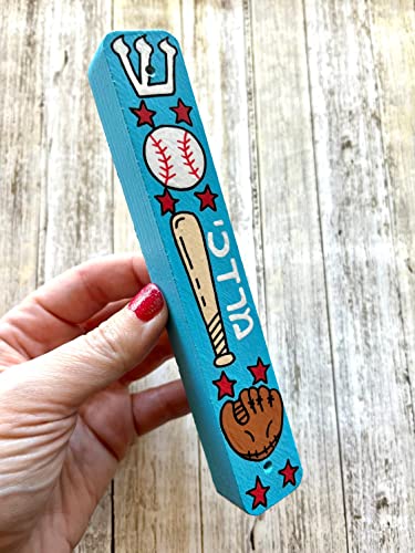 Handmade Baseball Mezuzah Decor for Kids