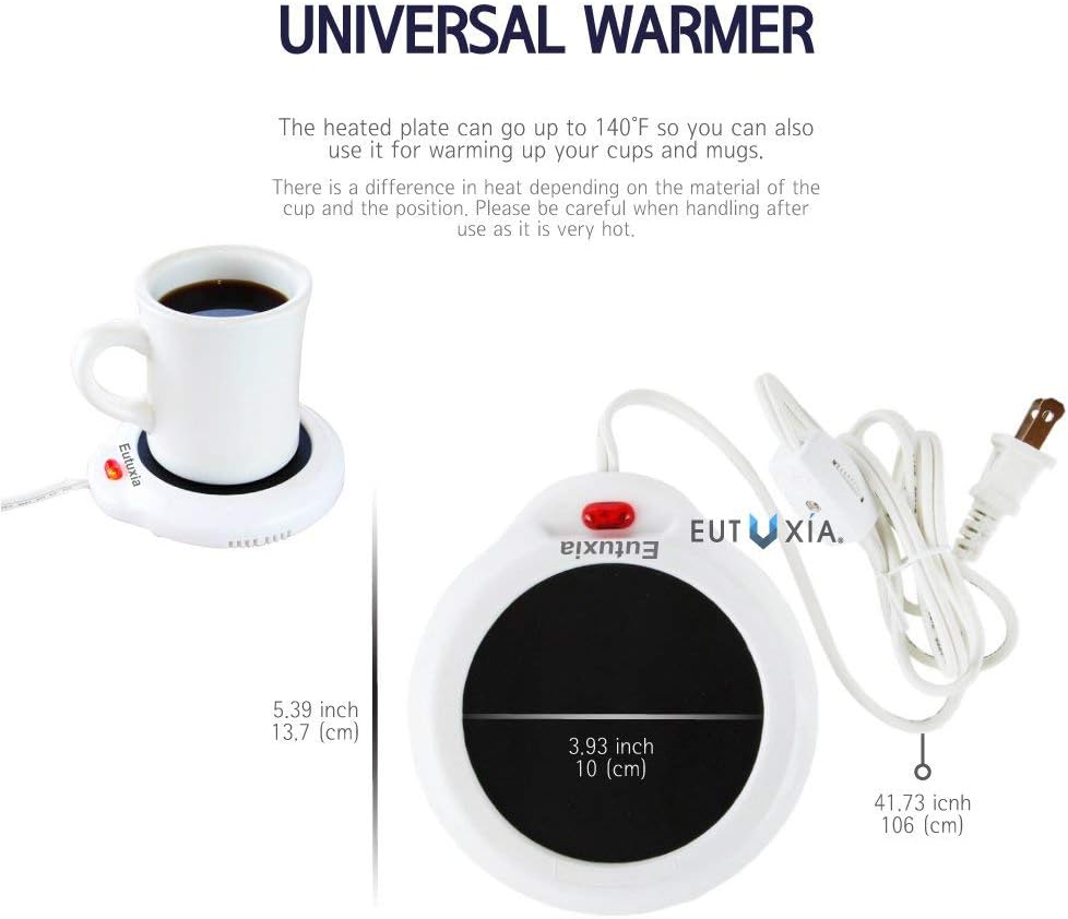 Eutuxia Mug Warmer for Home and Office