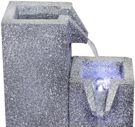 157 inch H Tabletop Fountain with LED Lights
