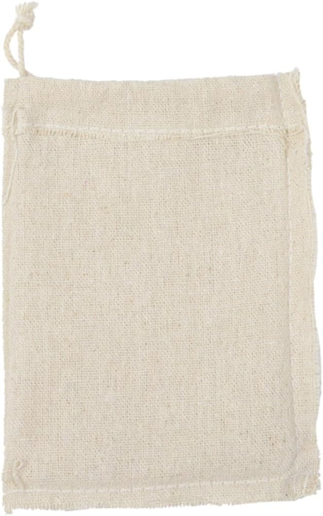4pcs Cotton Tea Storage Sachets with Drawstring Design