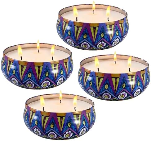 HOSVOT Citronella Candles 4 Pack 56oz Total