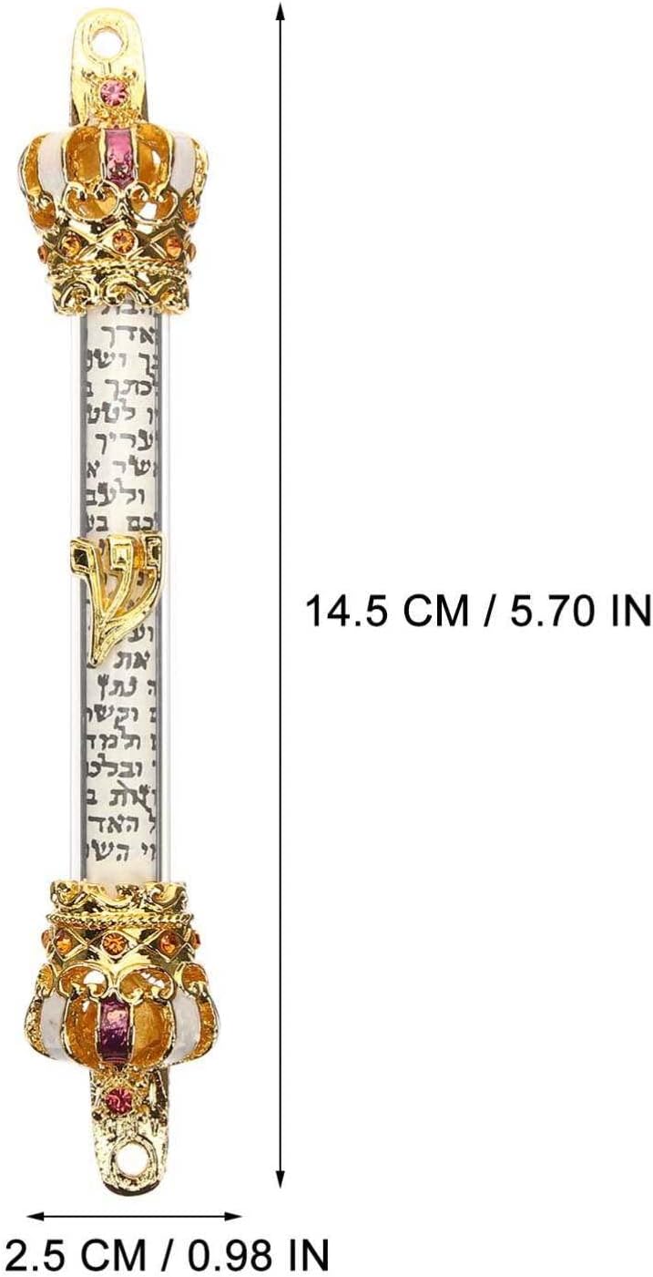 Luxshiny Retro Metal Mezuzah Door Decor