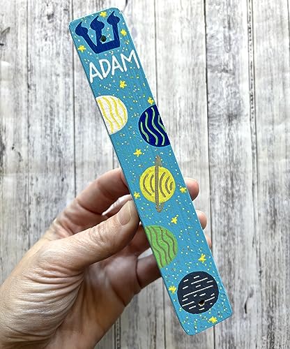 Lea Joelle Handmade Space Mezuzah for Boys Room