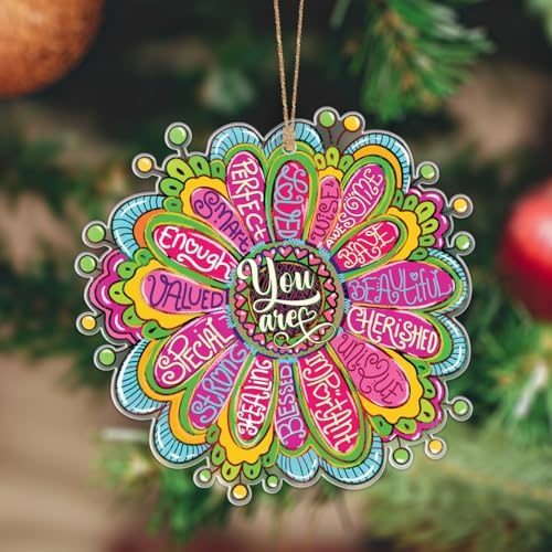Trippy Art Hanging Decorations Clear Acrylic with Bible Quotes