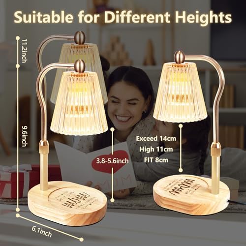 Elegant Candle Warmer Lamp with Timer and Dimmer for Home Decor