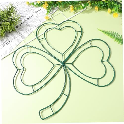 2PCS Shamrock Wreath Frame for St Patricks Day Decor
