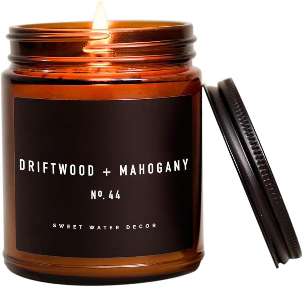 Sweet Water Decor Candle in Mahogany and Wood Scent