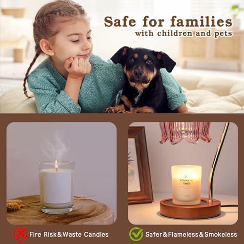 Funistree Dimmable Candle Lamp with Timer and 2 Bulbs