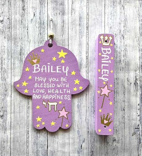 Lea Joelle Hamsa Mezuzah Personalized Gift