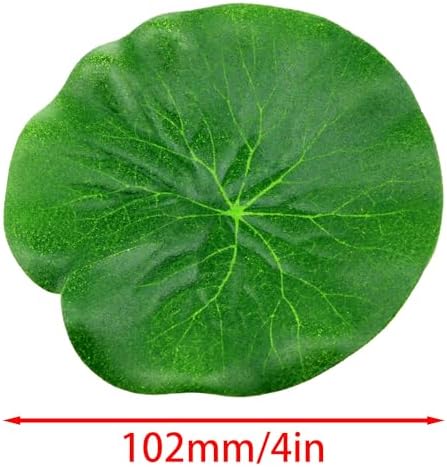 VAKTOK Artificial Pond Flowers 10PCS Decor Foam Water Lilies Lily Pads for Ponds Torus Plant Accessories