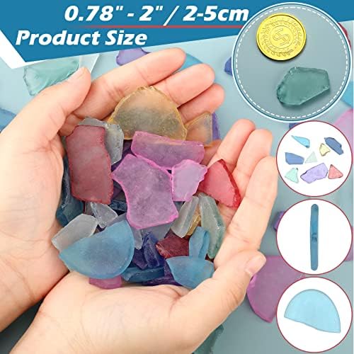 Jetec Multicolor Sea Glass Vase Filler Decor