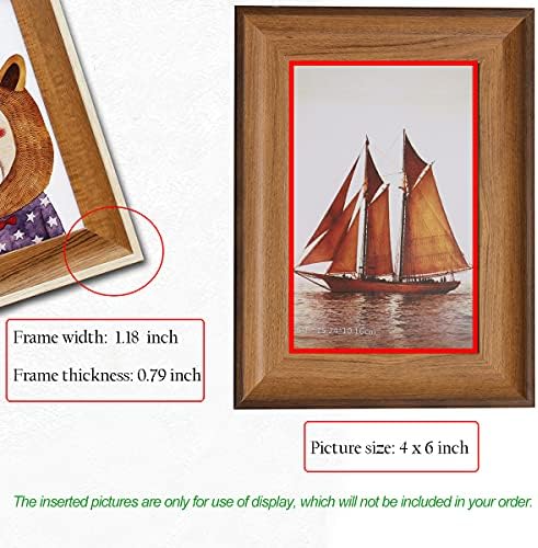 Big Role 4x6 Picture Frame Set with Easel Stand