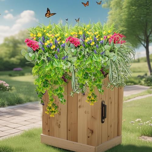 12 Bundle Artificial Greenery for Outdoor Decor