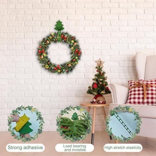 2pcs Adjustable Wreath Hanger with Silicone Hook