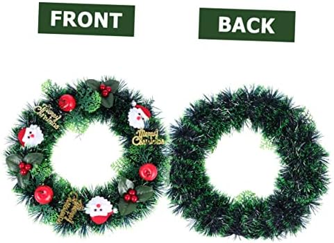 Cabilock Christmas Wreath Door Hanger Garland Snowman Decor for Wall and Party