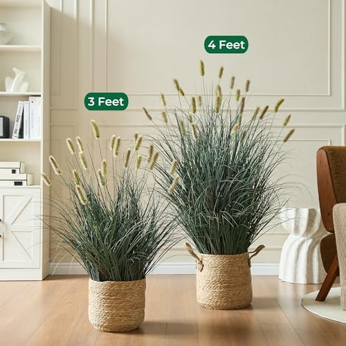 FloraFairy 4ft Onion Grass Artificial Plant
