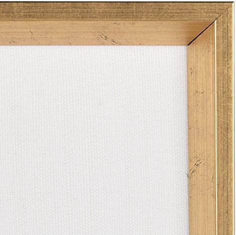 Kate and Laurel Calter Framed Linen Pinboard Gold 215x275
