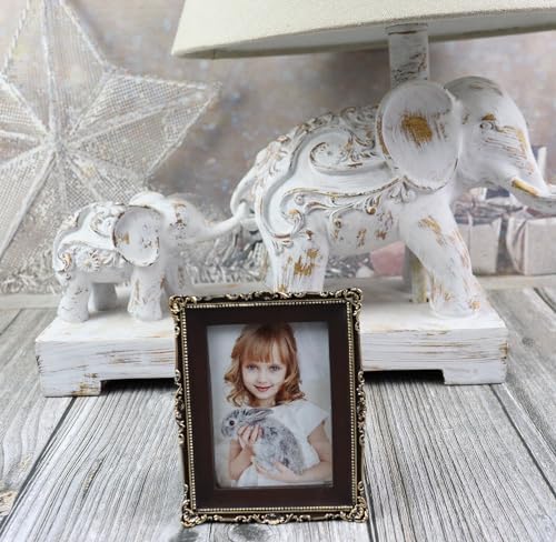 Hymmah Mini Wallet Picture Frame Ornate Resin Easel Hook Display