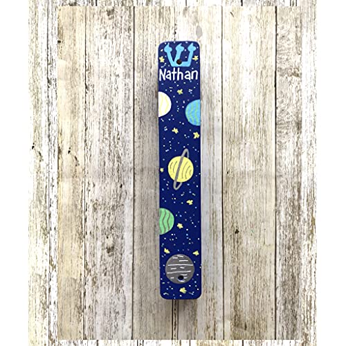 Lea Joelle Handmade Space Mezuzah for Boys Room