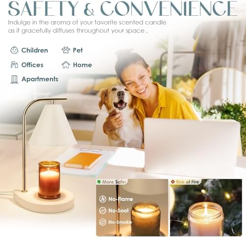 Candle Warmer Lamp with Timer and Dimmer Control