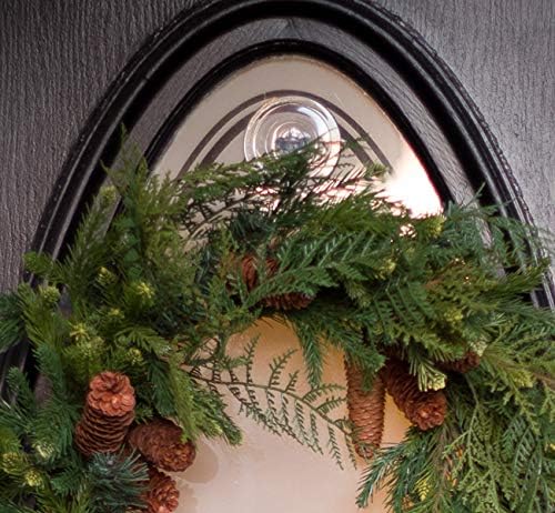 Christmas Wreath Holders Suction Cup Hooks for Glass Windows and Doors