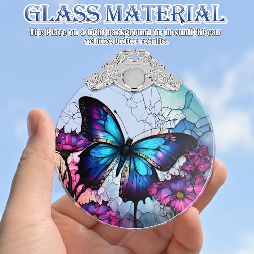 Stained Glass Butterfly Christmas Tree Ornament