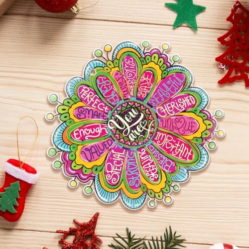 Trippy Art Hanging Decorations Clear Acrylic with Bible Quotes