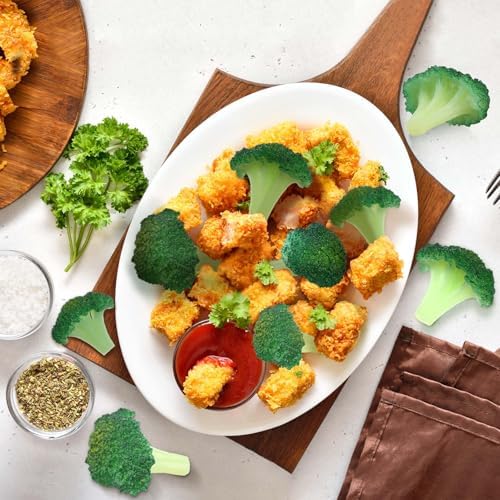 Giegxin 15 Pcs Realistic Fake Broccoli Decor