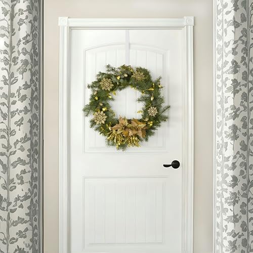 SR ESSENTIALS 12 Wreath Hanger for Front Door White