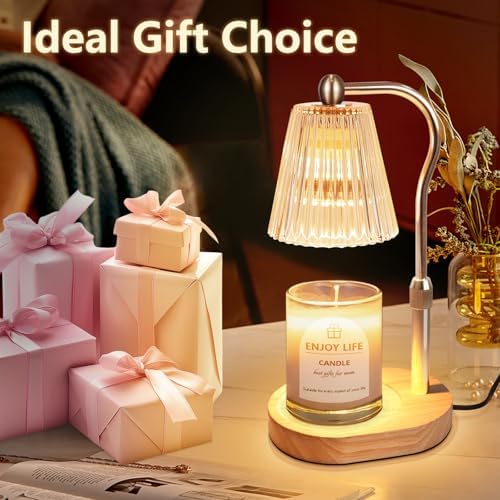 Elegant Candle Warmer Lamp with Timer and Dimmer for Home Decor