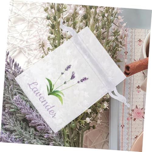 50pcs Lavender Sachet Bags Empty Drawstring Pouches Small Mesh Storage Bags for Dried Flowers Spices
